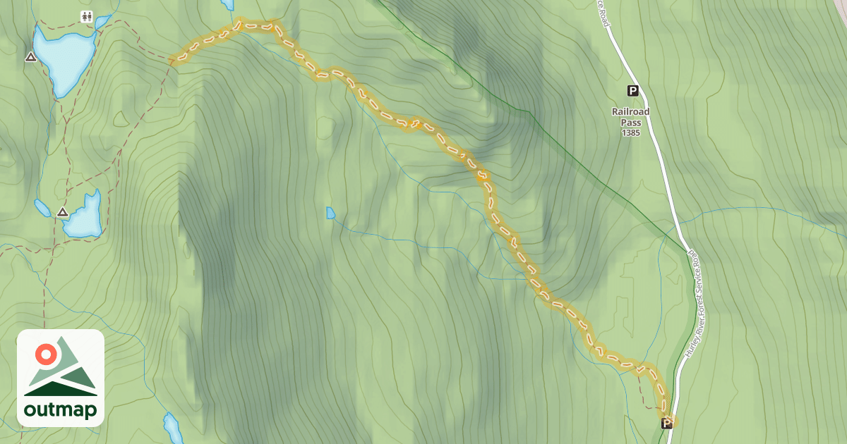 Map of Semaphore Lakes Trail