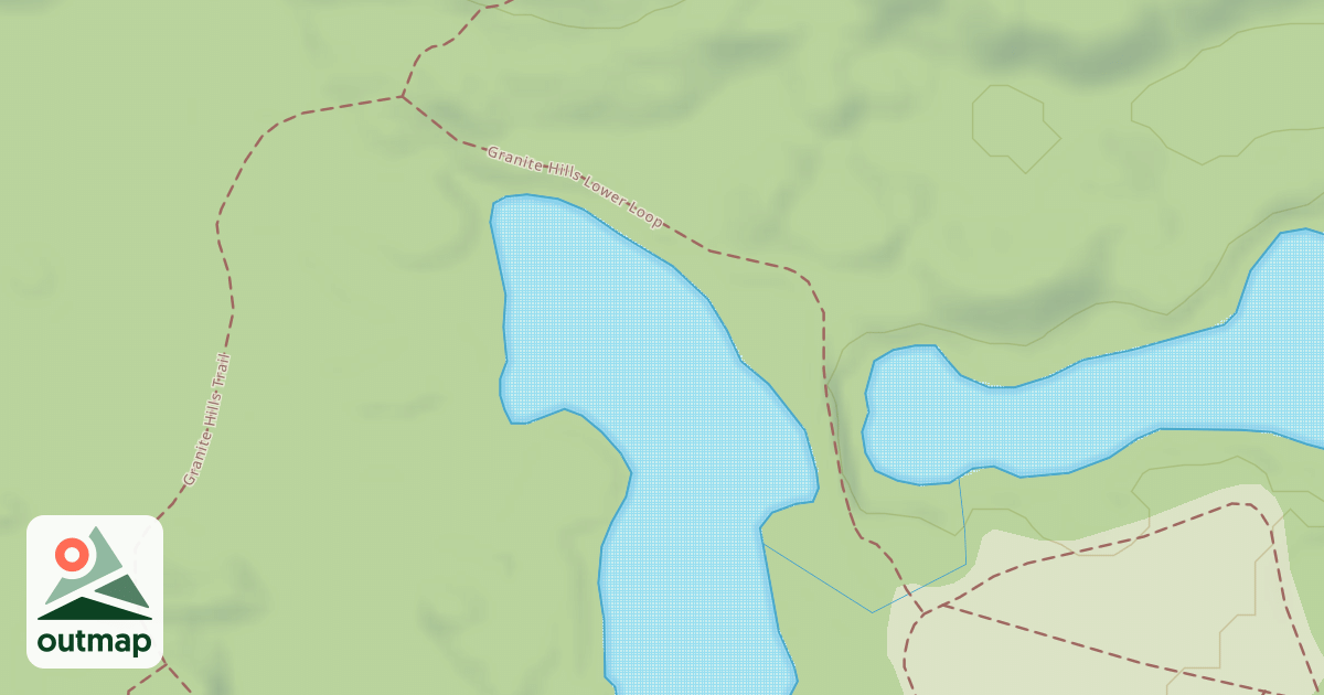 Map of Granite Hills Trail (Lower Loop)