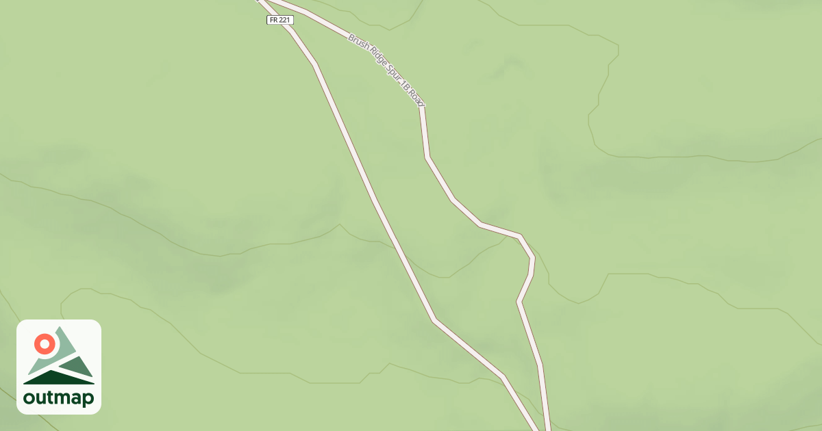 Map of BRUSH RIDGE SPUR 1B