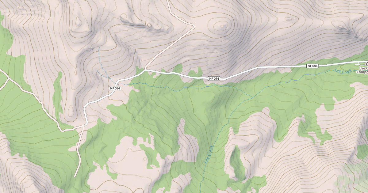 Map preview of LYE CREEK