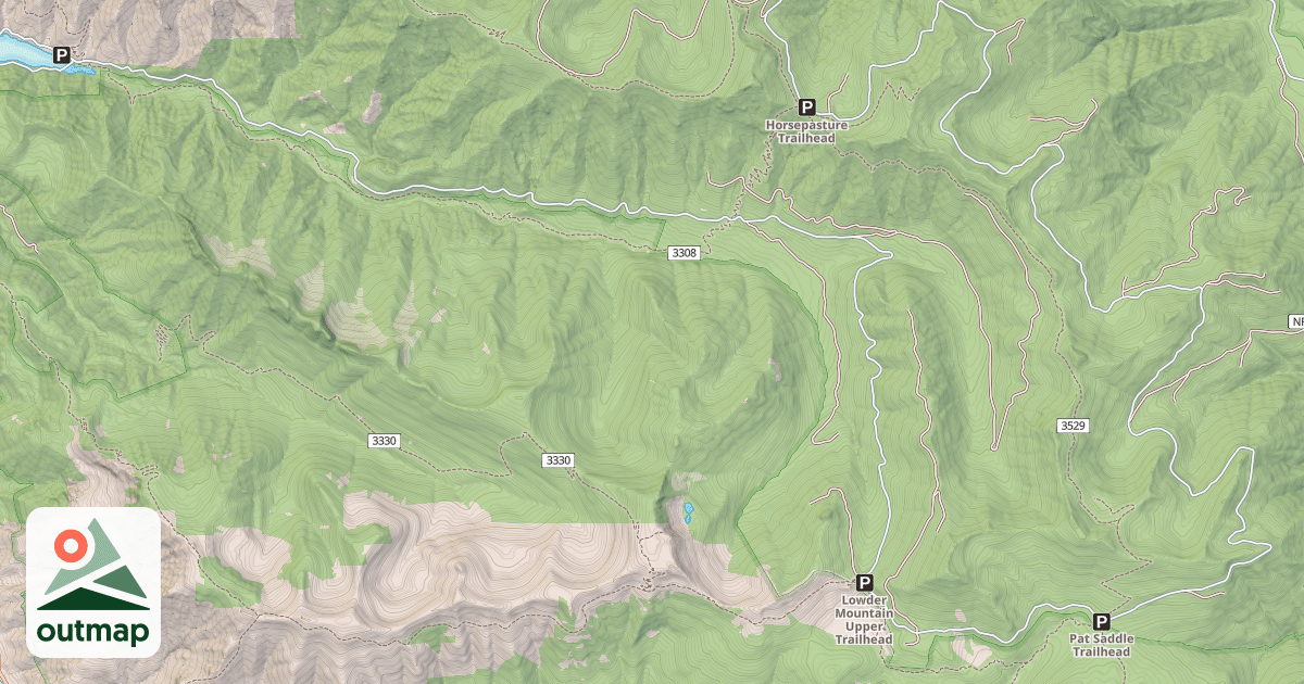 Map of EAST FORK & WAPITI