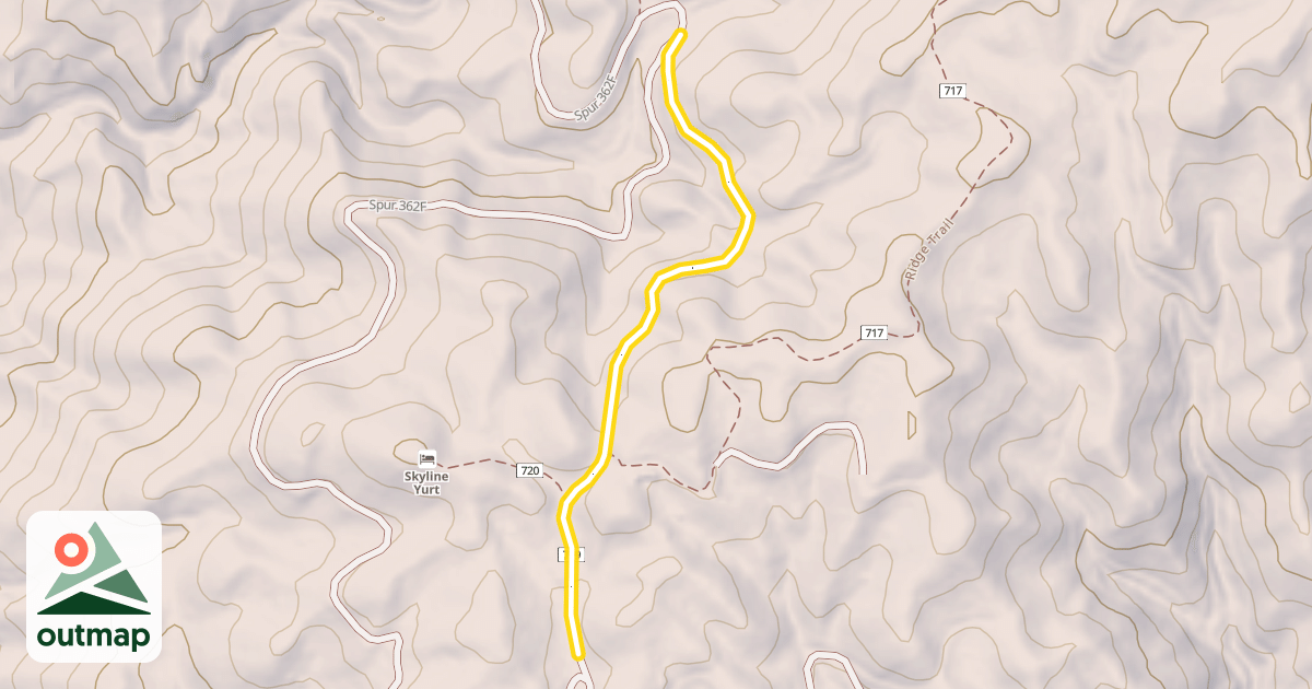 Map of Skyline Trail