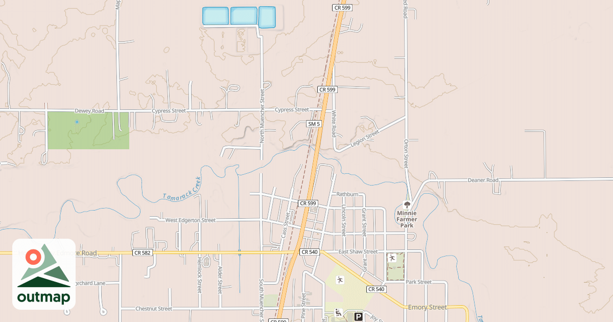 Map of Fred Meijer White Pine Trail State Park