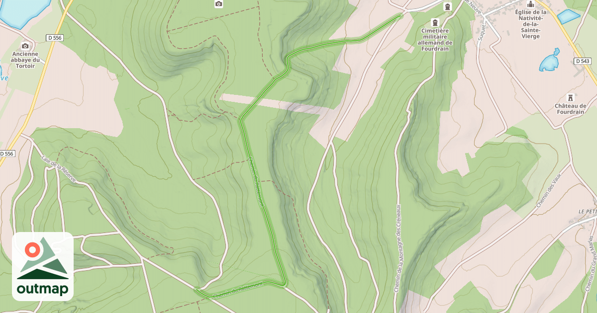 Map of Chemin du Rabatemont