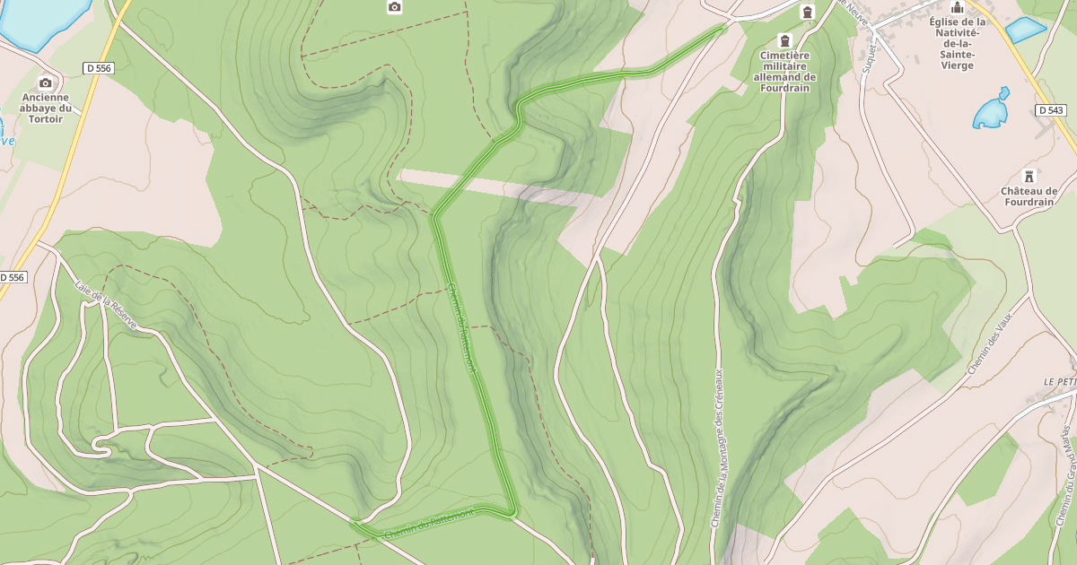Map preview of Chemin du Rabatemont