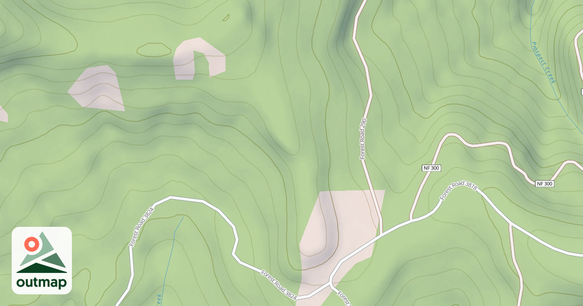 Map of BUTTE SPRINGS T.S.