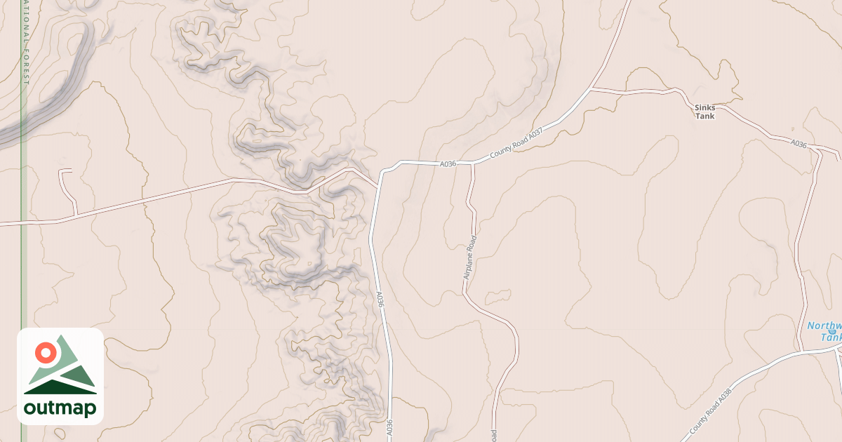 Map of USFS National Forest System Roads {09B40DFC-0F62-451B-8DA1-C62572983AF5}