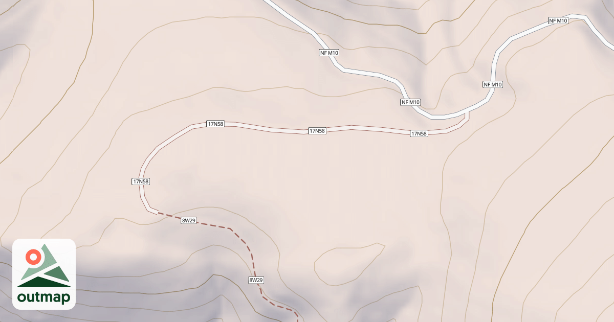 Map of BLUESLIDE RIDGE SPUR C
