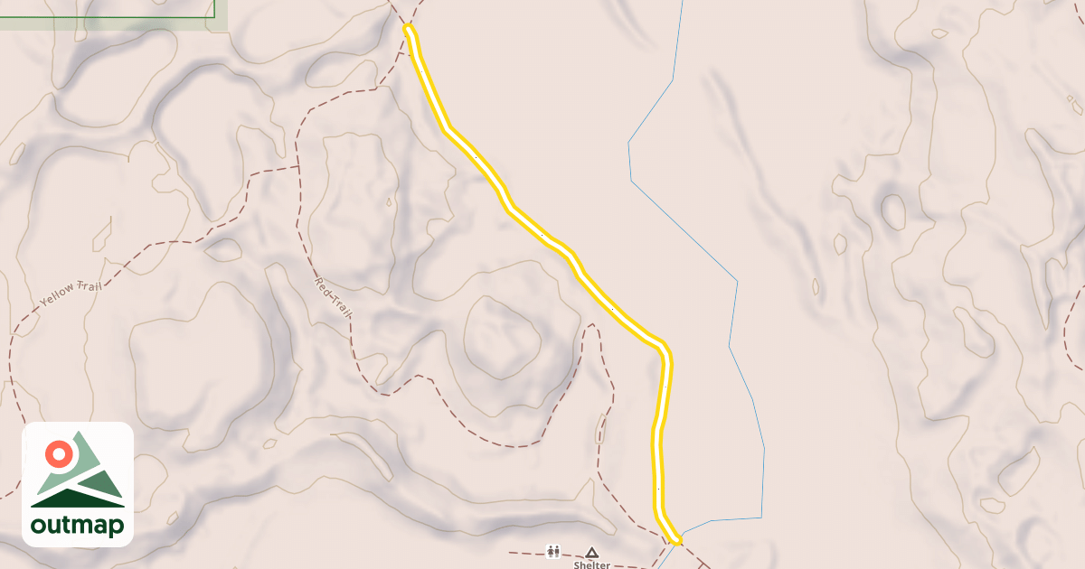 Map of Red Trail