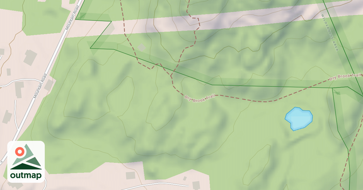 Map of Dry Brook Trail