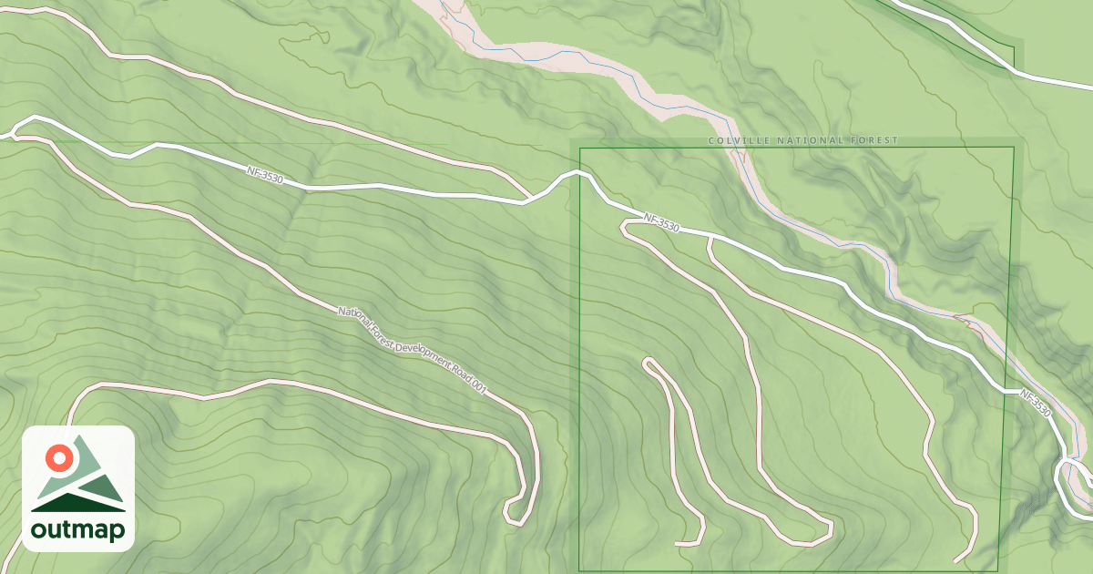 Map of NORTH FORK CALISPELL