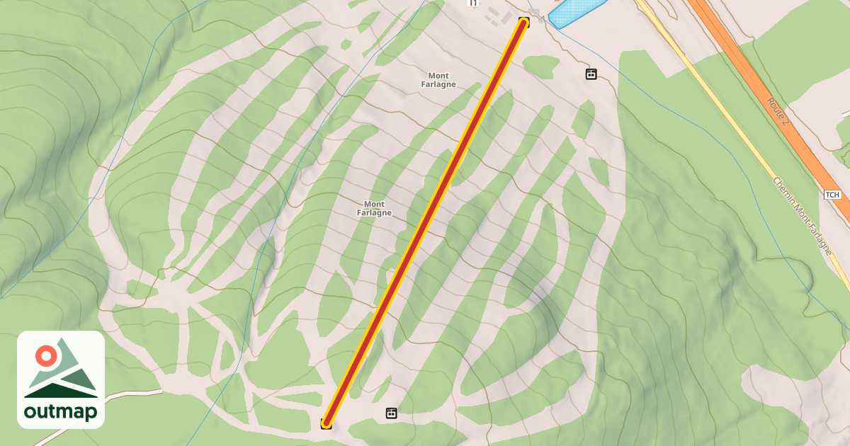 Map of Chair lift (4-seat)