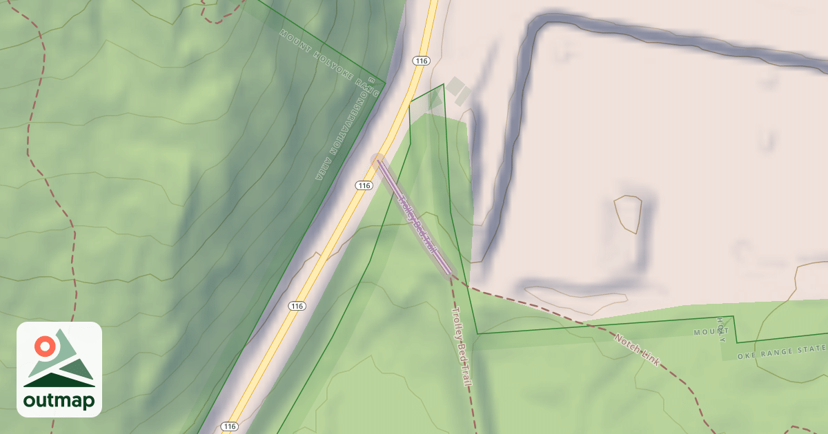 Map of Trolley Bed Trail