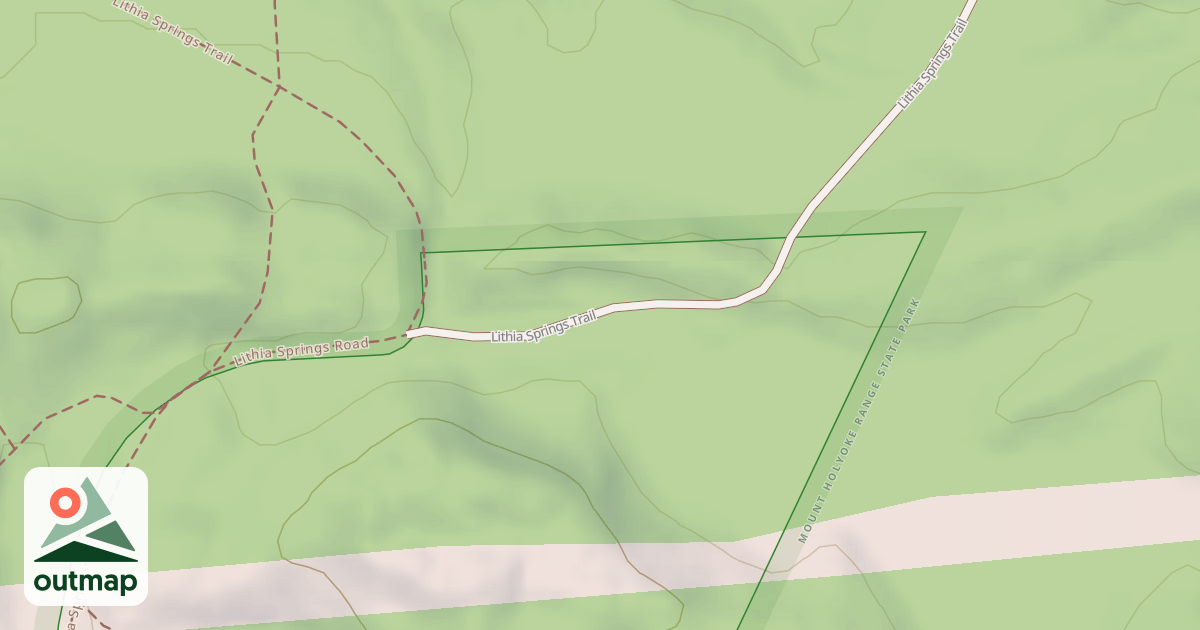 Map of Lithia Springs Trail
