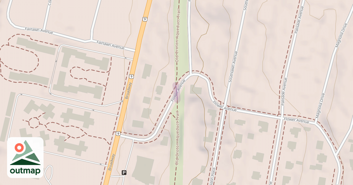 Map of Old Croton Aqueduct Trail