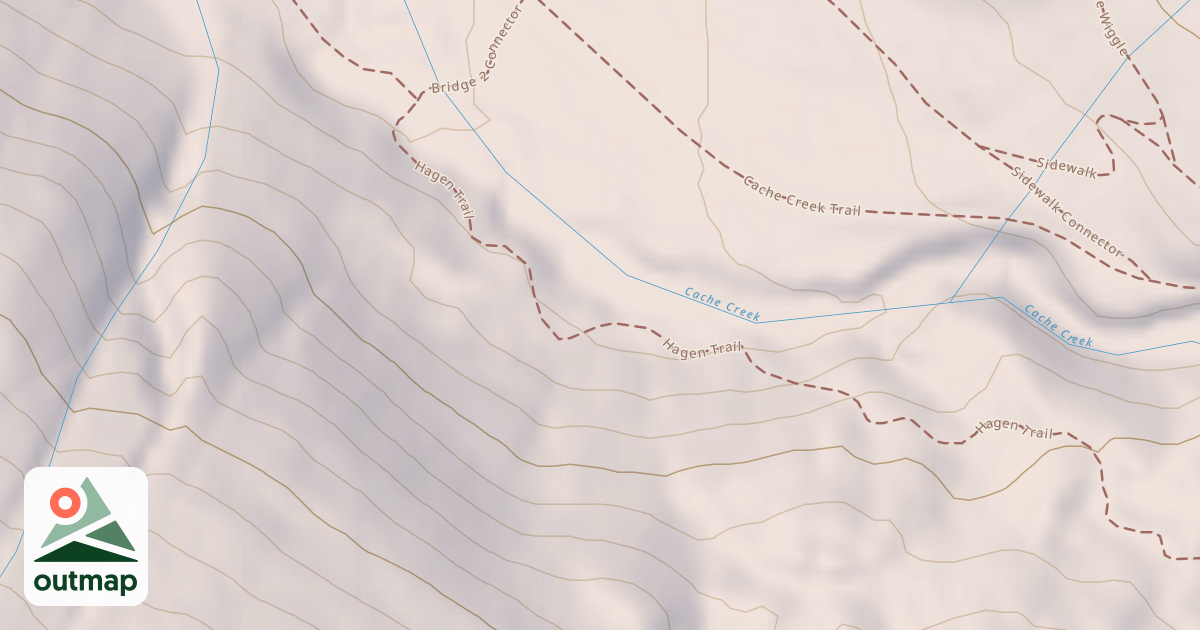 Map of Cache Creek Snow
