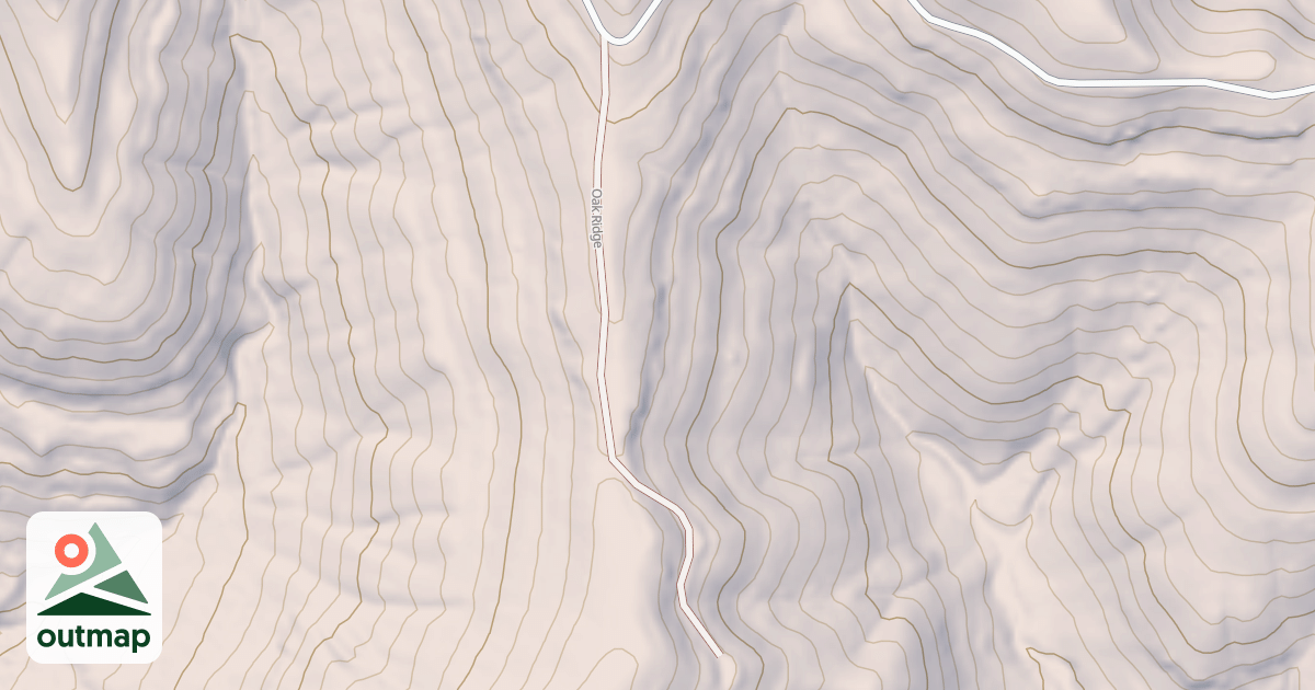 Map of OAK RIDGE