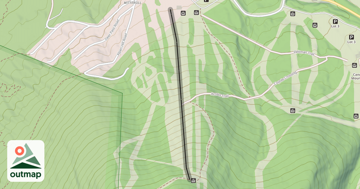 Map of Taft Training Slope