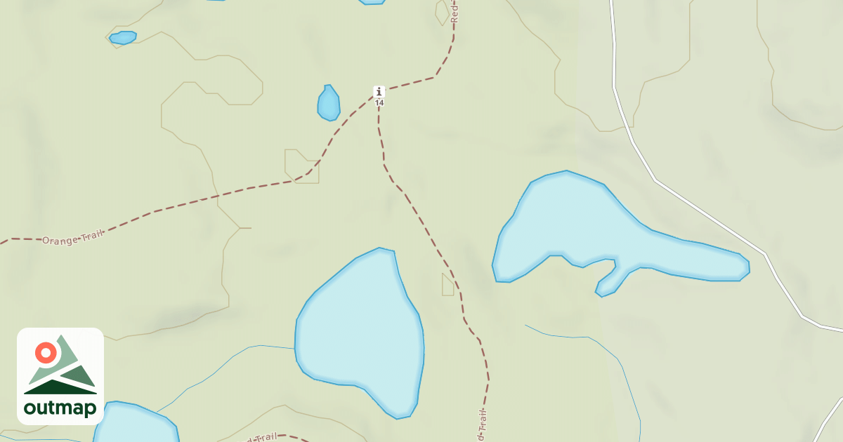 Map of Bald Mountain Rec. Area - Red Trail