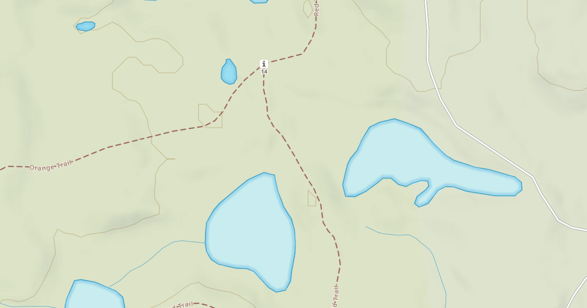 Map preview of Bald Mountain Rec. Area - Red Trail