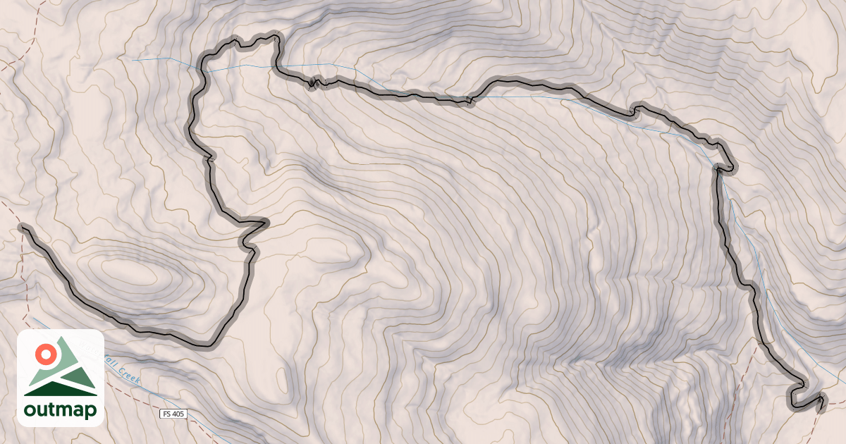 Map of Waterfall Creek Trail