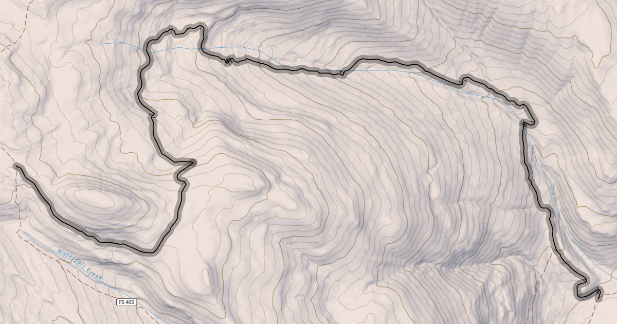 Map preview of Waterfall Creek Trail