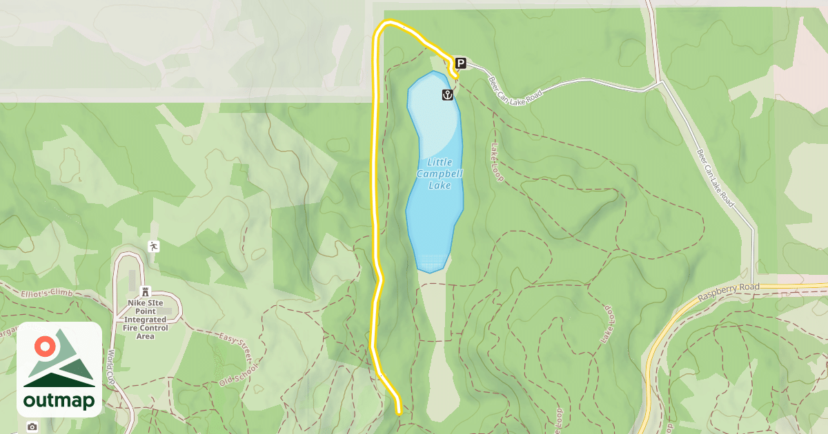 Map of Lake Loop