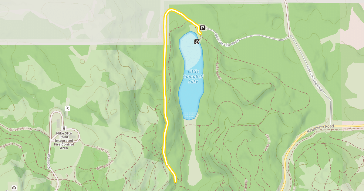 Map preview of Lake Loop