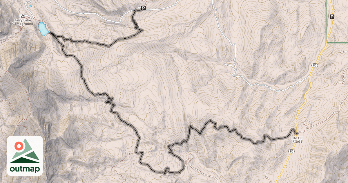 Map of Fairy Creek Trail