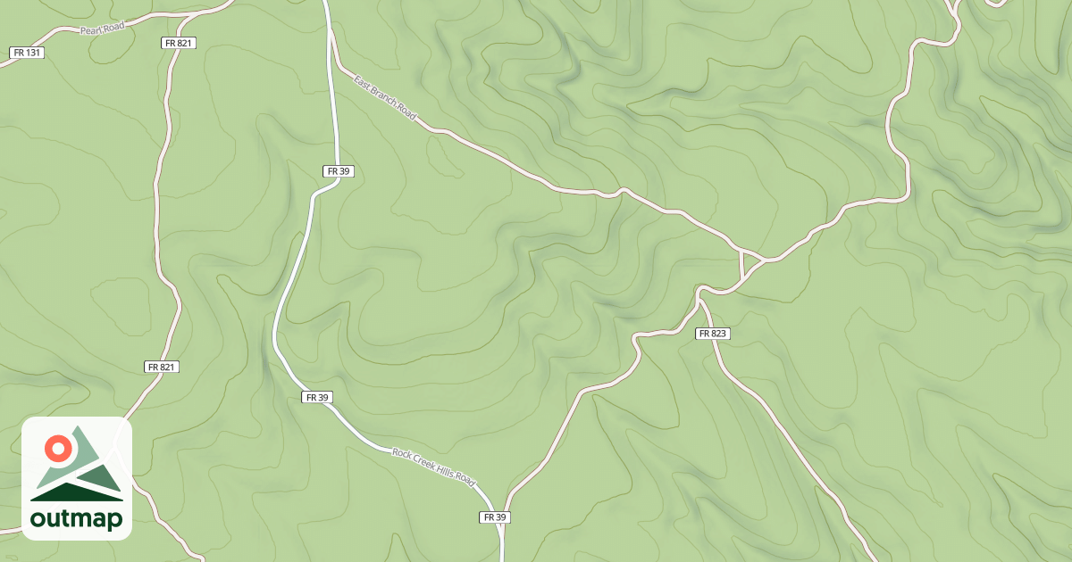 Map of EAST BRANCH