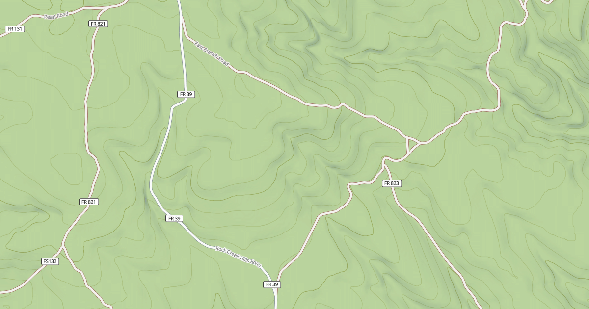 Map preview of EAST BRANCH
