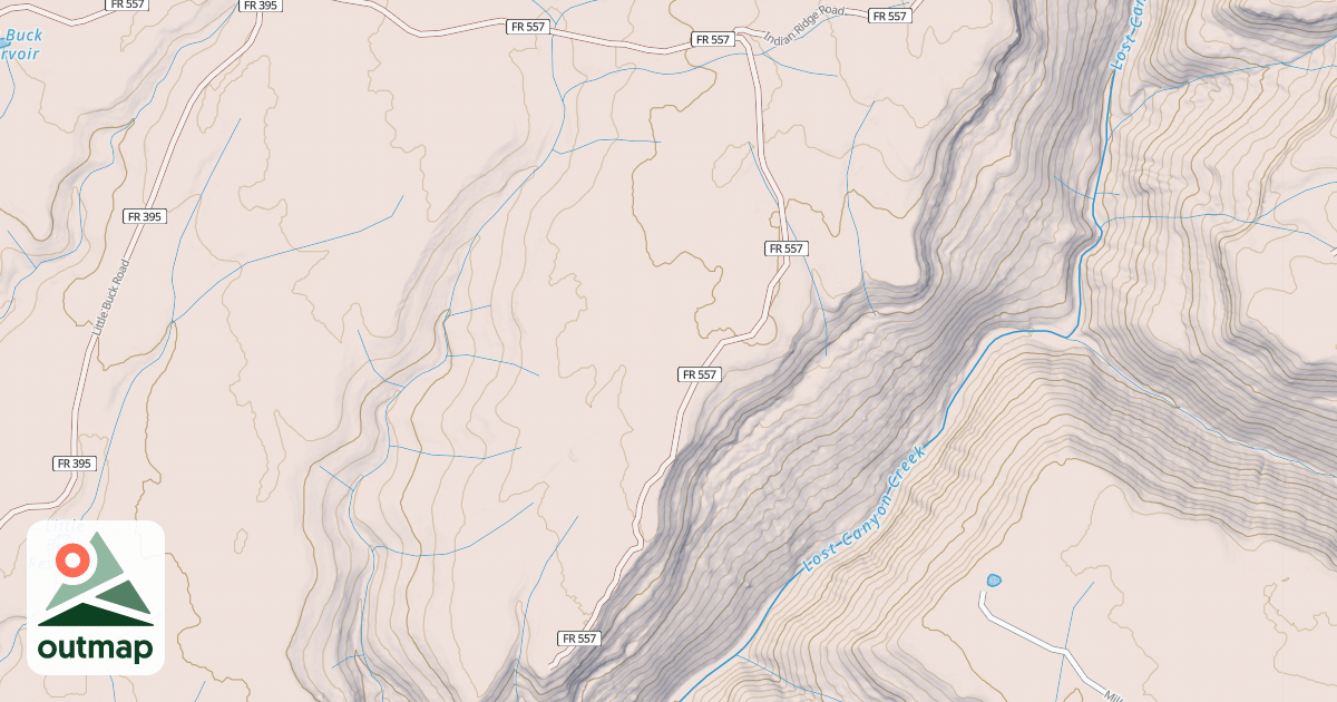 Map of COX CANYON