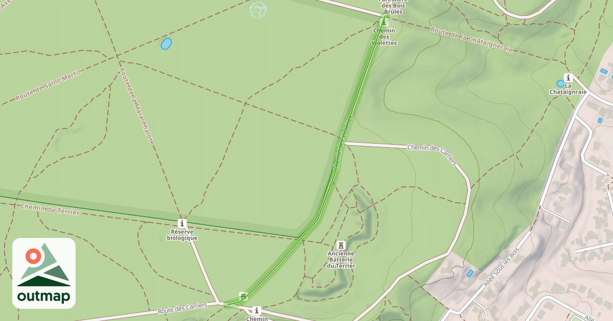 Map of Chemin des Violettes