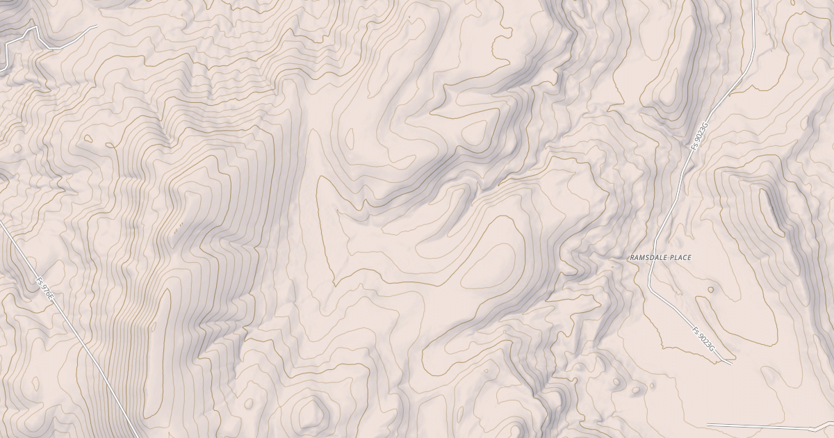 Map preview of USFS Motor Vehicle Use Map Roads {A2286B5E-61FC-42C1-839E-74A5A05EED89}