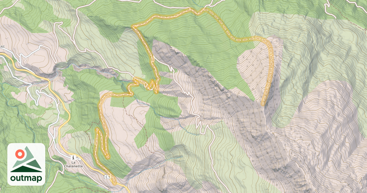 Map of La Croix — La Prégonde