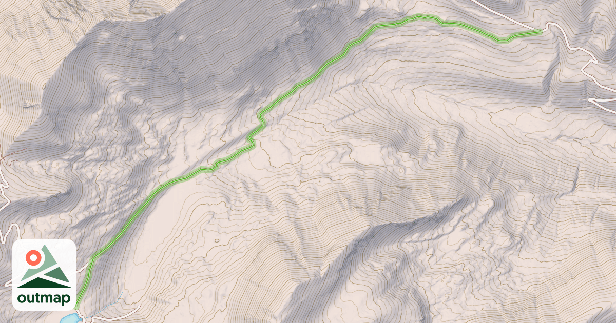 Map of South Willow Creek Spur