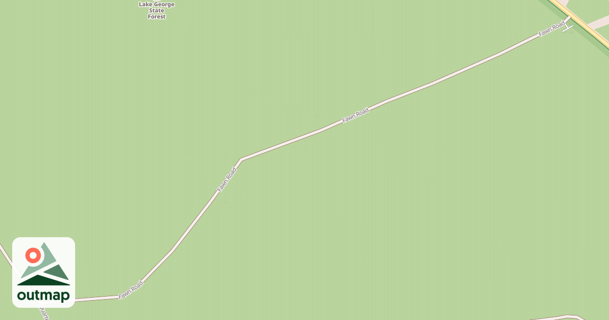 Map of Lake George State Forest Trail