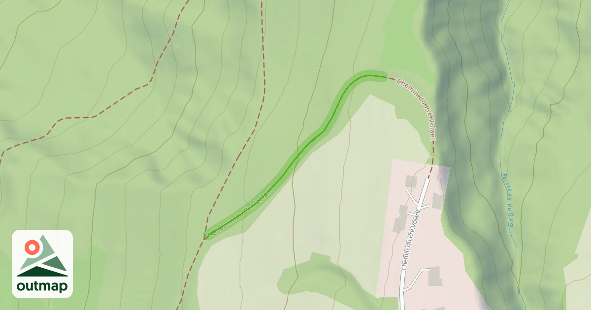 Map of Chemin de Pré Volant