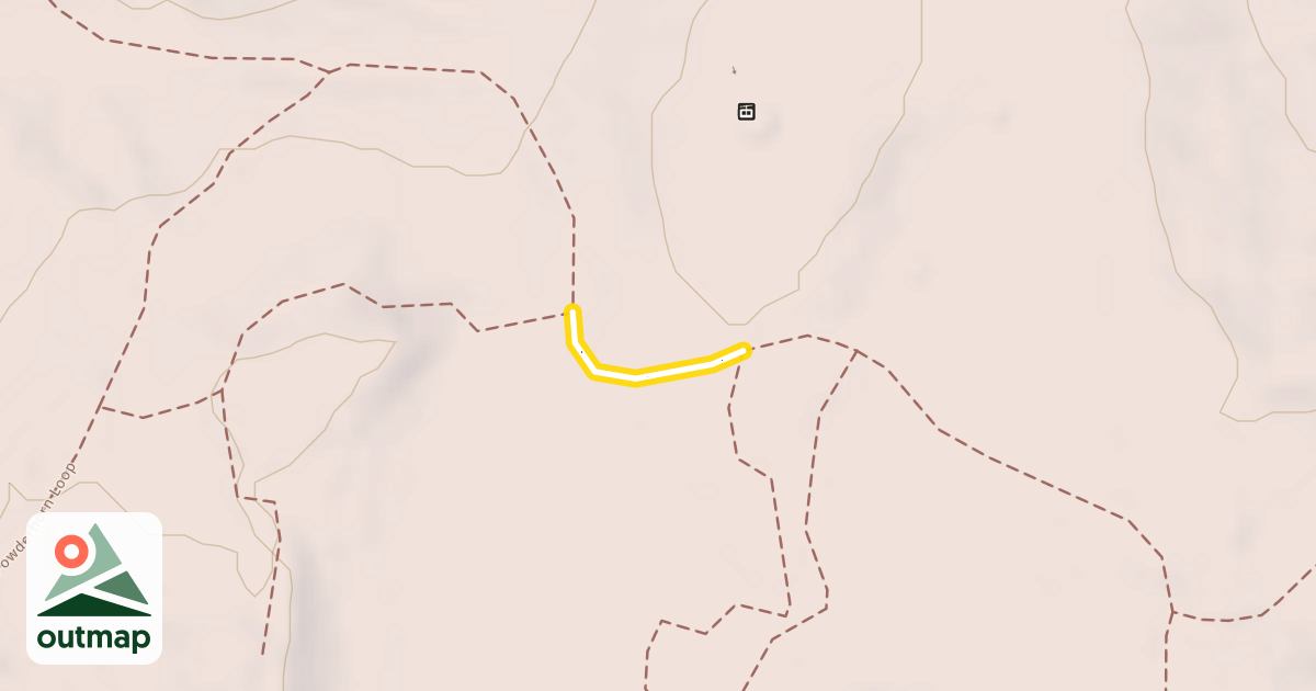 Map of Powderhorn Peaks Loop Downhill