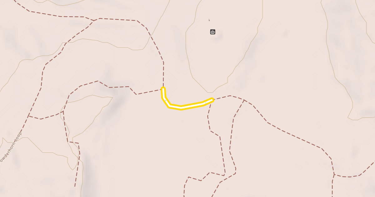 Map preview of Powderhorn Peaks Loop Downhill