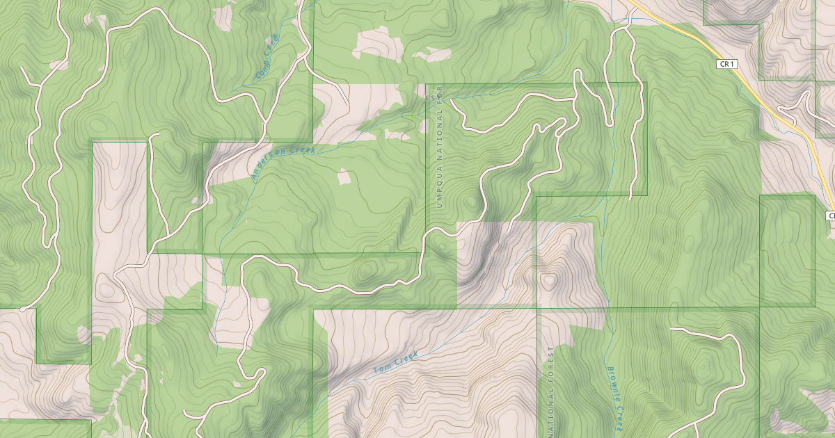 Map preview of BROWNIE CREEK