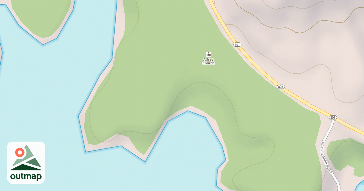 Map of MUSKIE BEND