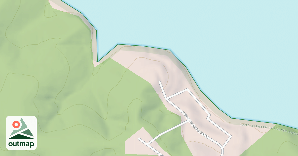Map of B.F. CAMPSITE 26-29 ACCESS
