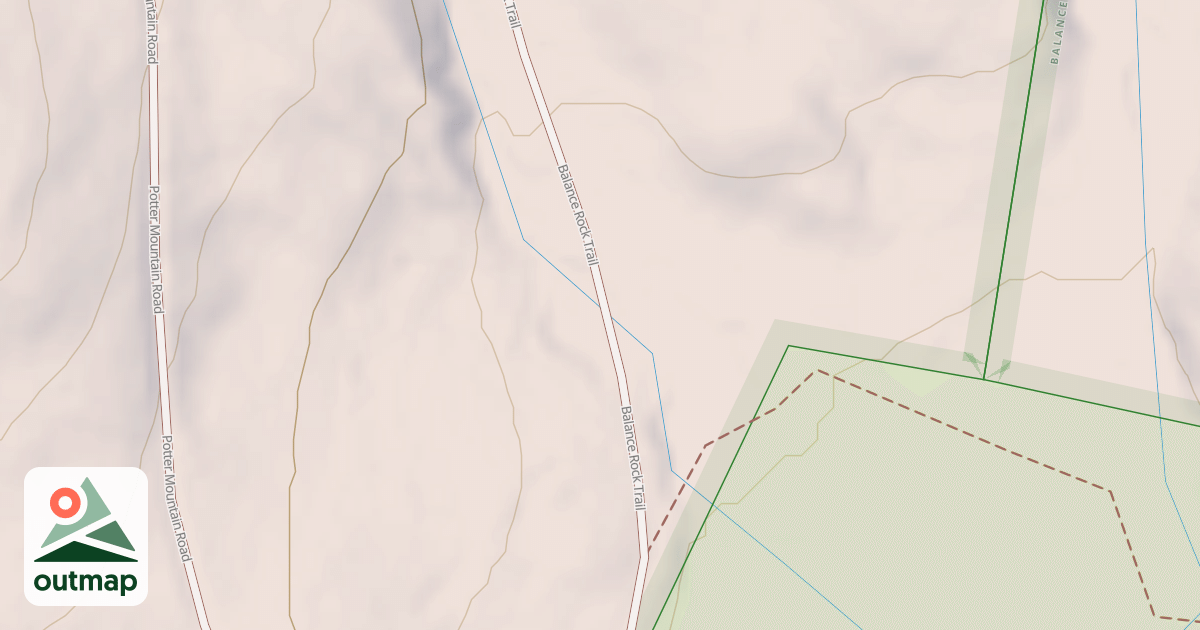 Map of Balance Rock Trail