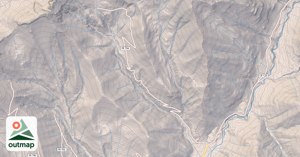 Map of BOREN CREEK OHV TRAIL