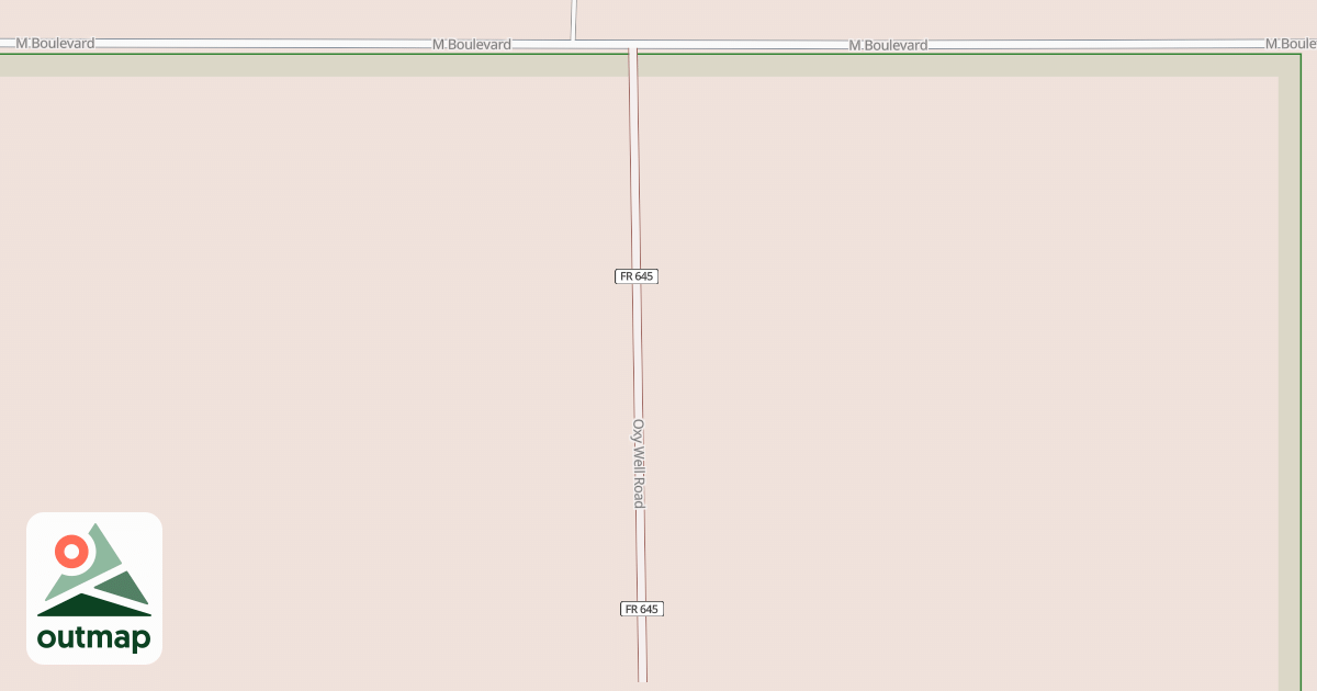 Map of OXY WELL