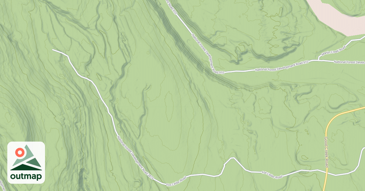 Map of FOX CEDAR