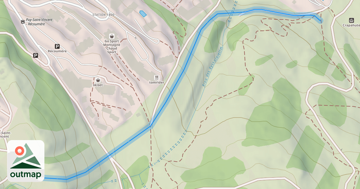 Map of Clos d'Aval