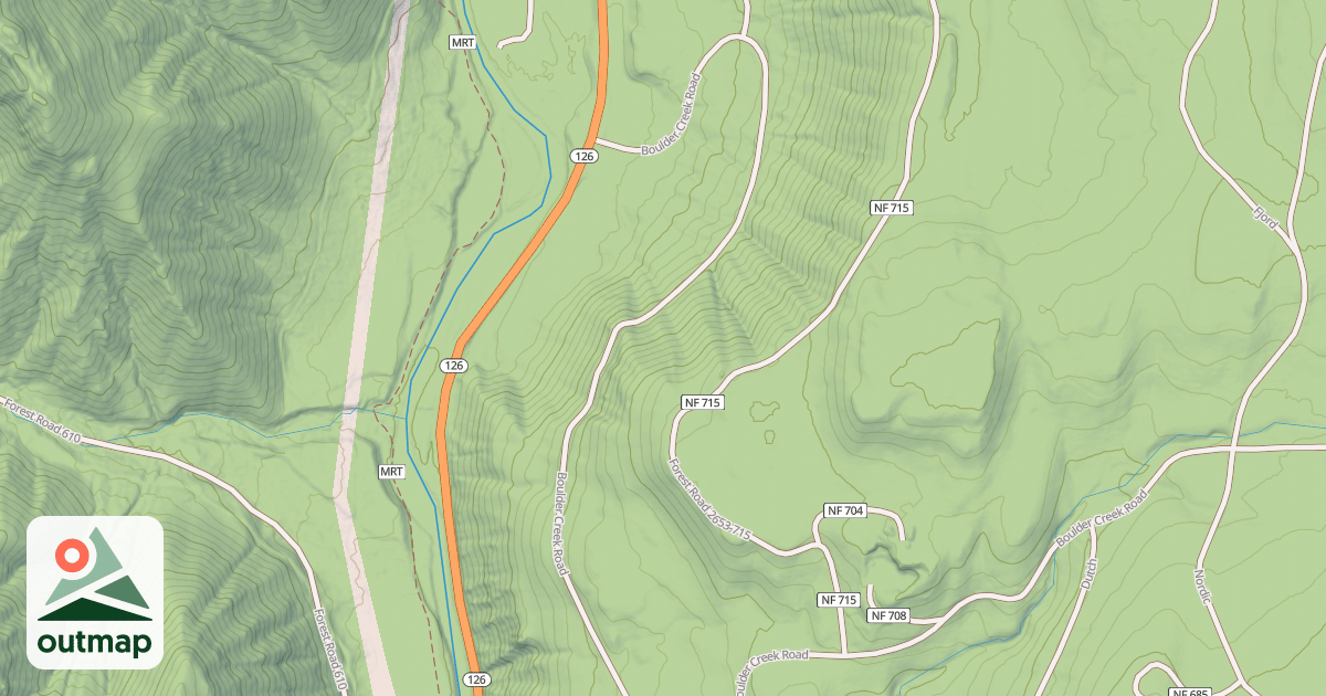 Map of BOULDER CR.