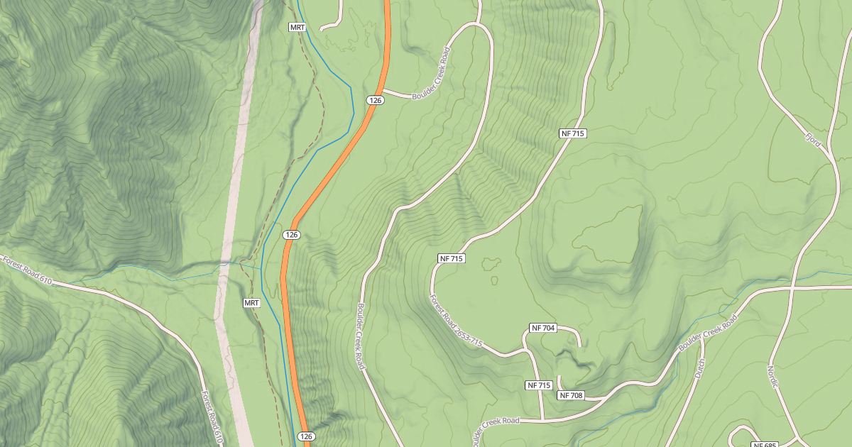 Map preview of BOULDER CR.